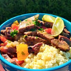 A picture of Keto lamb Thai green curry.
