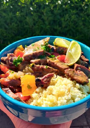 A picture of Keto lamb Thai green curry.