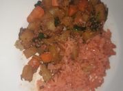 Una foto de picadillo de soya