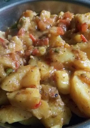 A picture of Spicy aloo.