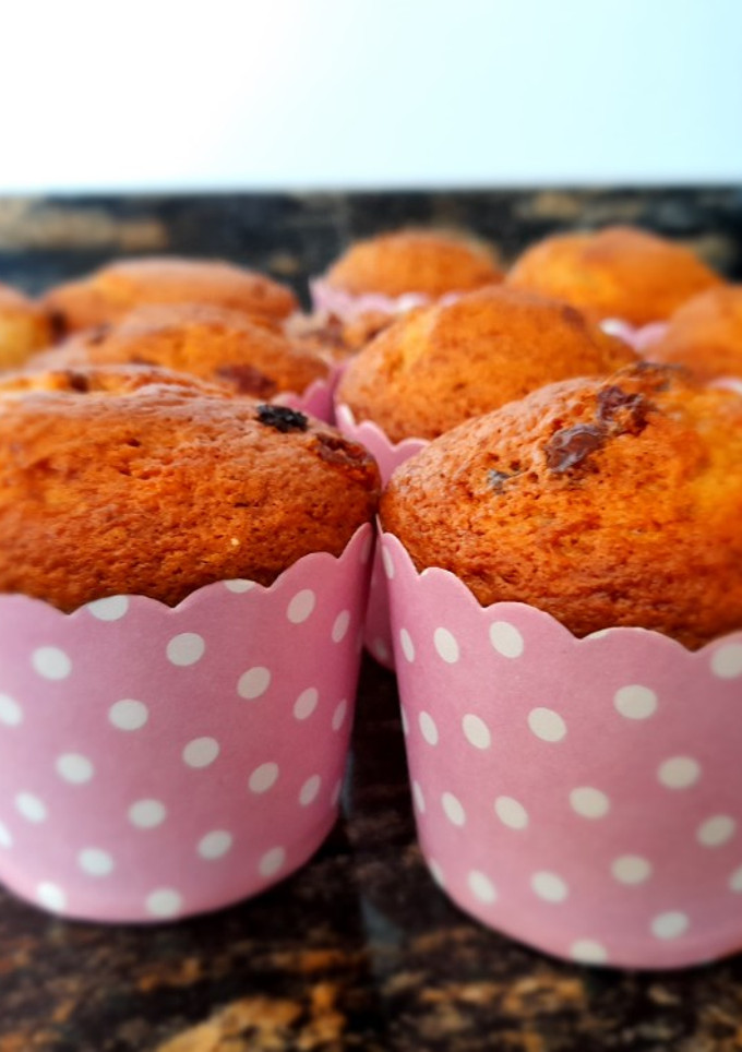 Una foto de Muffins de Plátanos y pasas