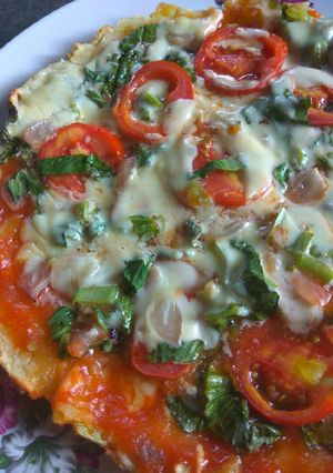 Foto resep Pizza Vegetarian (Teflon only)
