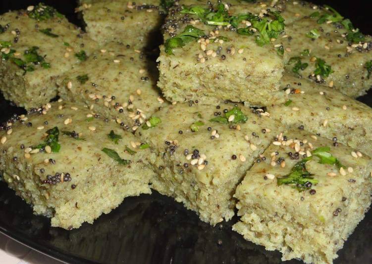 Green Moong Dal Dhokla