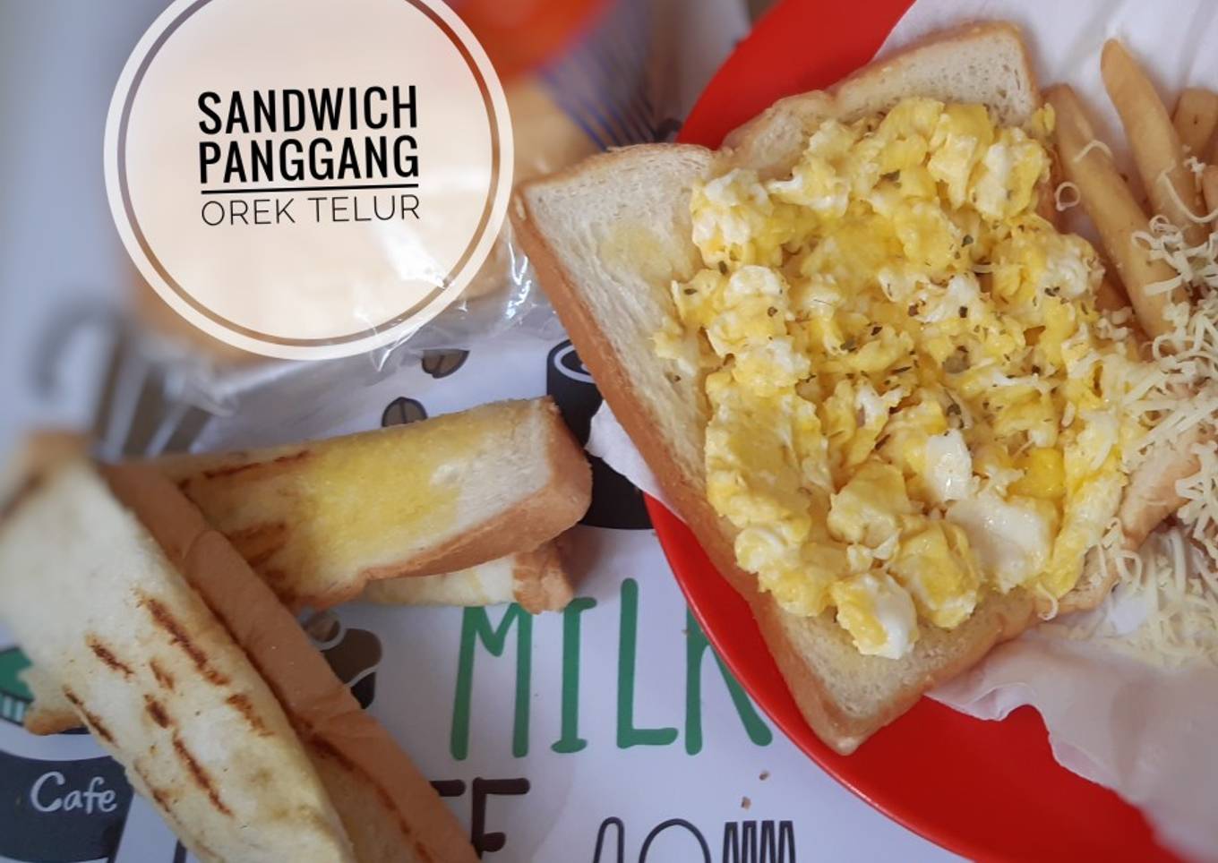 Sandwich Panggang Orek Telur