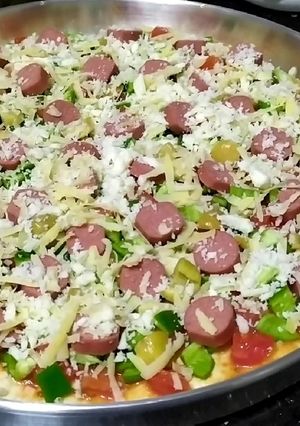 صورة لوصفة بيتزا