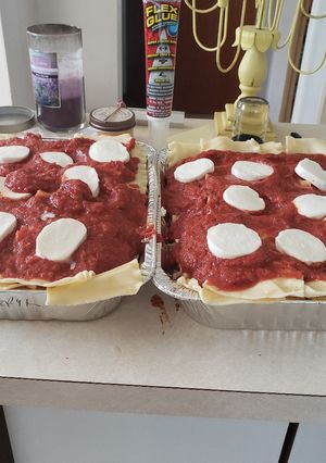 A picture of Cheryl's Loaded Lasagna.