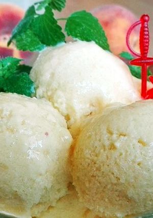 Őszibarackfagyi, diétás🍦 recept fotója