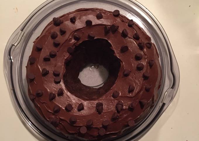 Recipe of Homemade Chocolate Chocolate Chip Cake