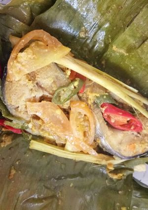 Foto resep Pais patin / pepes ikan patin