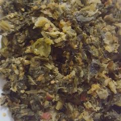 A picture of Mooli ki Sabzi.