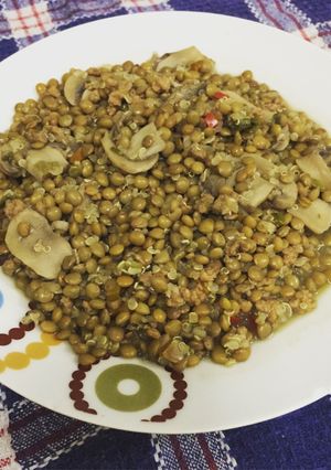 Una foto de Lentejas vegetarianas! Nada de grasa y mucho sabor!