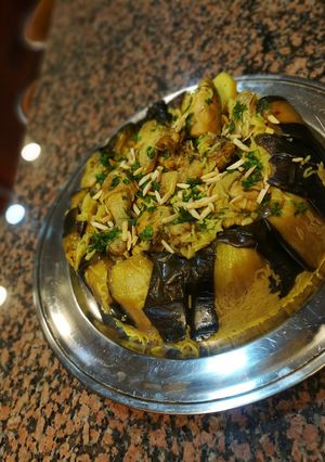 صورة لوصفة مقلوبة باذنجان