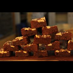 A picture of Eggless Chocolate brownie.