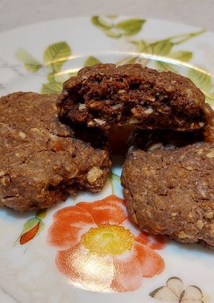 Una foto de Galletas de avena y Cacao amargo