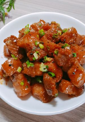 Hình của món Ba Chỉ Rim Sữa Đặc.
