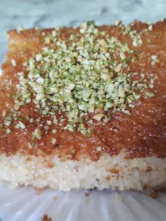 صورة لوصفة بسبوسة
