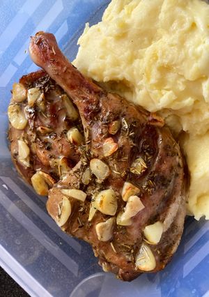 Narancsos kacsacomb fokhagymásan recept fotója