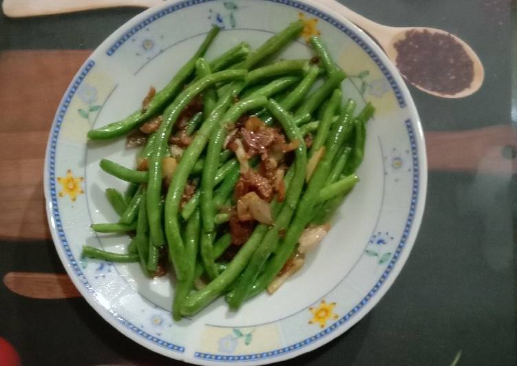 Resep "buncis Cha ebi gurih"👍😘❤️, Menggugah Selera