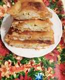 TÖLTÖTT 2 sajtos zöldséges lángos (NEM HAGYOMÁNYOS)