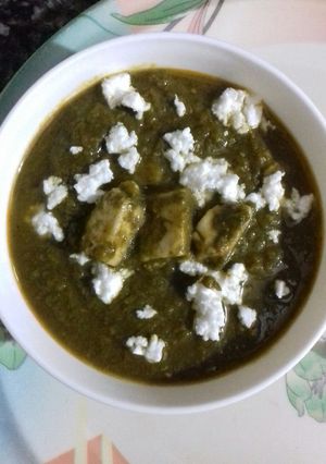 A picture of Healthy Palak Paneer.
