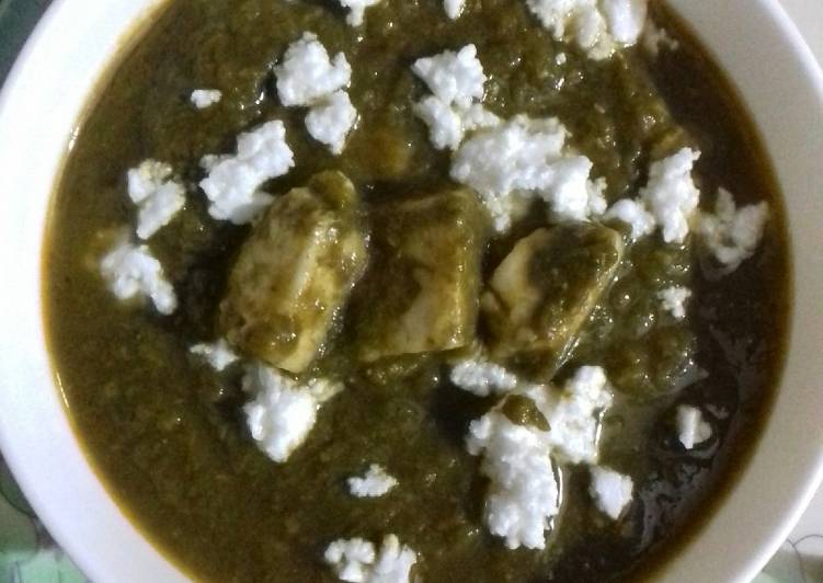 Recipe of Any-night-of-the-week Healthy Palak Paneer