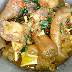 A picture of Cowleg pepper soup.