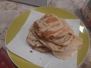 Una foto de panqueques sin leche