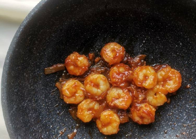 Recipe: Appetizing Udang saus tiram kering