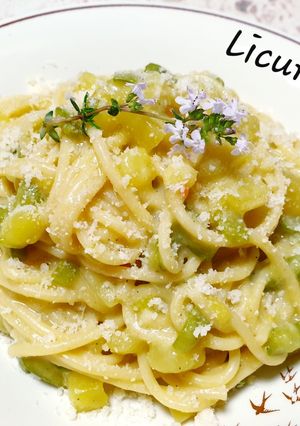 O poză a rețetei Pasta risottata con zuchine e patate.