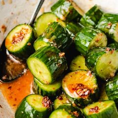 A picture of Chinese Cucumber Salad.