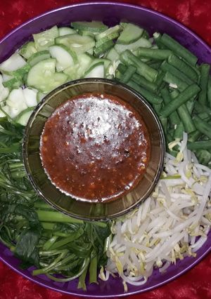 Foto resep Vegetables Salad With Peanut Sauce a.k.a Pecel
