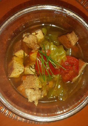 A picture of Smoked Tahu (Tofu) Soup 2.0🍅🍅🍅🍅🍅🍅🍅🍅🍅🍅🍅🍅🍅🍅🍅🍅🍅🍅.