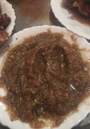 Une photo de Salade machwiya(grillée)