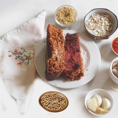 A picture of Vegan meatless meat loaf.