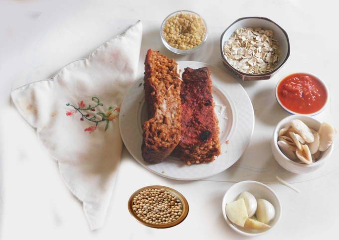 Vegan meatless meat loaf