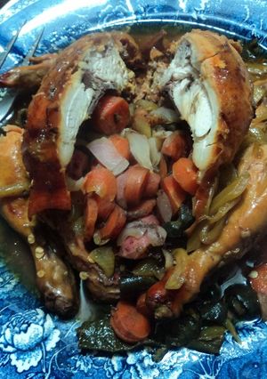 Una foto de Pollo mamá Doña Chole del locote al pulque de San Diego de los Altos de Jalisco