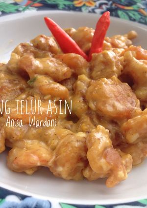 Foto resep Udang telur asin (shrimp salted egg)