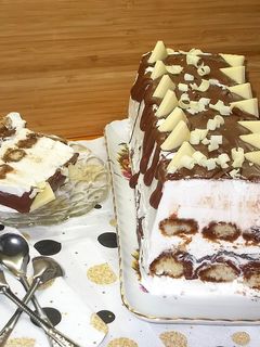 Tiramisus fagyi szelet mogyorókrémmel recept fotója