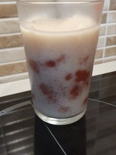 Tápióka puding házi 🍓eperlekvárral🍓 recept fotója