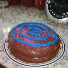 A picture of Orange Nutella cake.