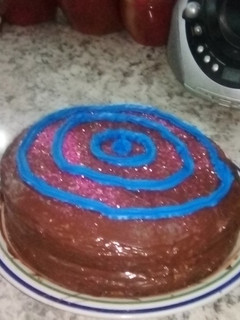 A picture of Orange Nutella cake.