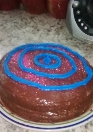 A picture of Orange Nutella cake.