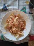 Pasta, funghi e formaggio
