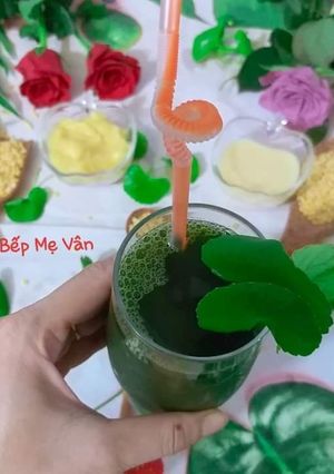 Hình của món Nước rau má đậu xanh.