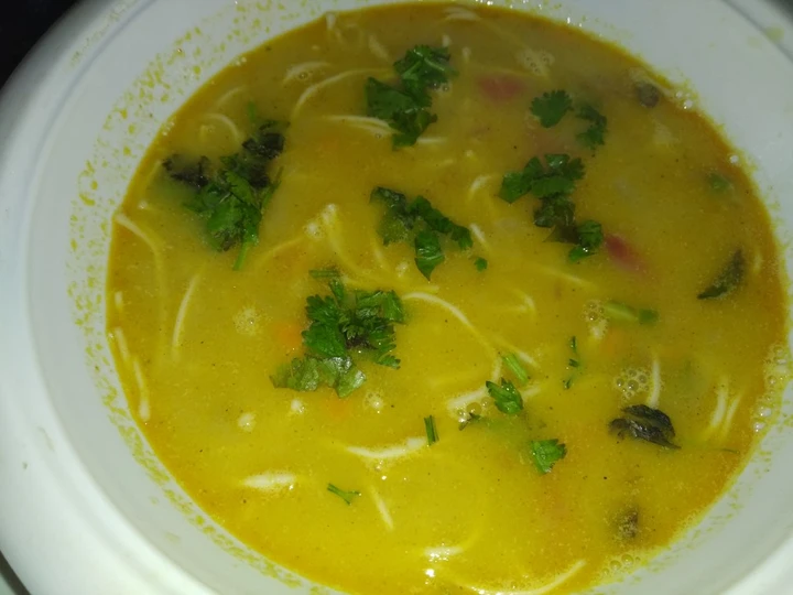 Easy Steps to Prepare Corn soup with chow mein the So Delicious Can spoil the tongue