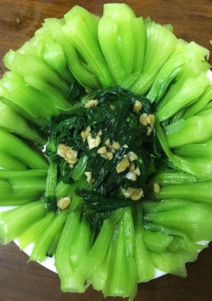 Hình của món Cải thìa sốt dầu hào.