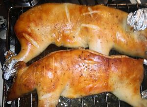 Una foto de Cochinillo al horno