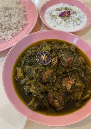 عکسی از دستور خورشت کرفس با رب انار