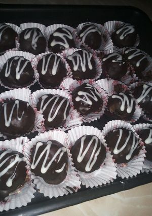 Foto resep Bola bola coklat roti marie