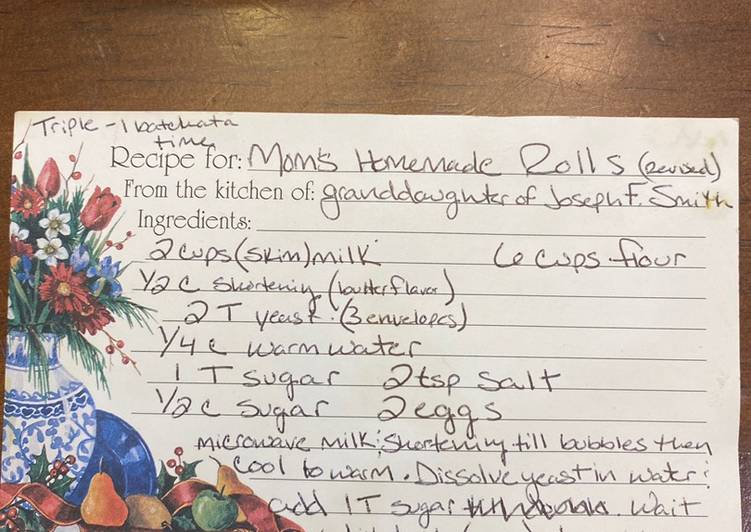 Recipe of Favorite Homemade Rolls
